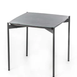 Wohnen Quadrat Beistelltisch in Blaugrau - Vrono