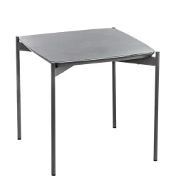 Wohnen Quadrat Beistelltisch in Blaugrau - Vrono