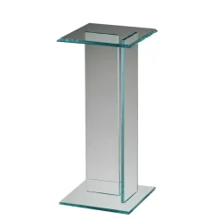 Wohnen Quadrat Blumensäule aus transparentem Glas - Nadia