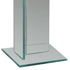 Wohnen Quadrat Blumensäule aus transparentem Glas - Nadia