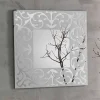 Wohnen Spiegel|Flurspiegel*Quadrat Design Spiegel mit Ornament Rahmen - Spazion