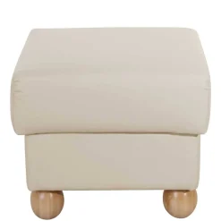 Wohnen Barhocker|Hocker*Quadrat Hocker in Beige Kunstlederbezug - Sharay