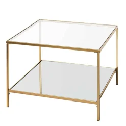 Wohnen Quadratischer Beistelltisch aus Klarglas - Clair