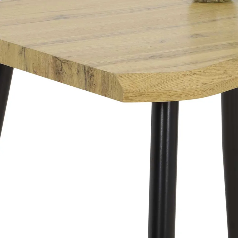 Wohnen Quadratischer Esstisch mit Baumkanten NB - Ashela