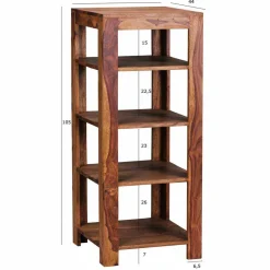 Wohnen Esszimmerregale|Regale*Quadratisches Holzregal Hoslo mit fünf Ablagen