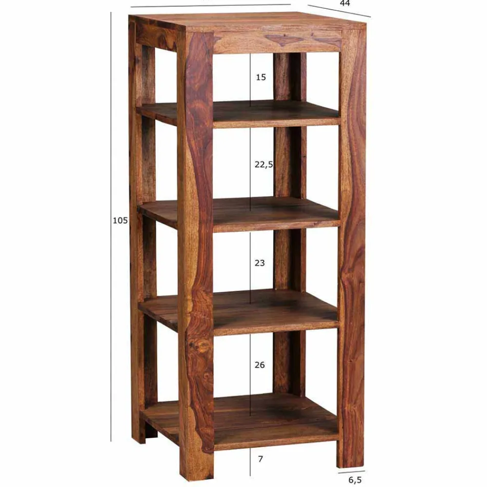 Wohnen Esszimmerregale|Regale*Quadratisches Holzregal Hoslo mit fünf Ablagen