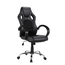 Wohnen Racing Schreibtischsessel in Schwarz - Luyasa