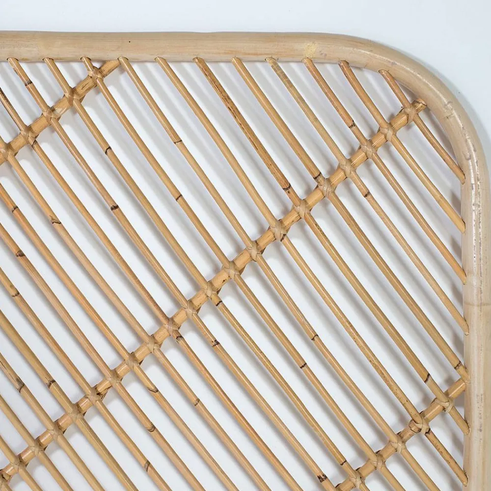 Wohnen Rattan Bett Kopfteil in Natur - Naas