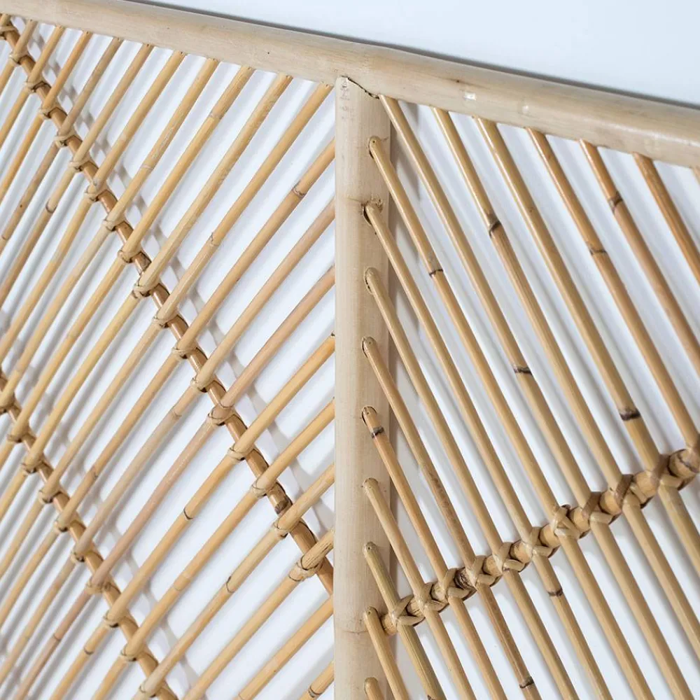 Wohnen Rattan Bett Kopfteil in Natur - Naas
