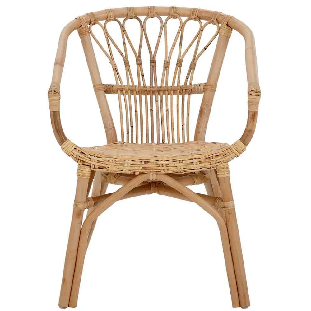 Wohnen Rattan Esszimmerstuhl in Beige - Titian (2er Set)