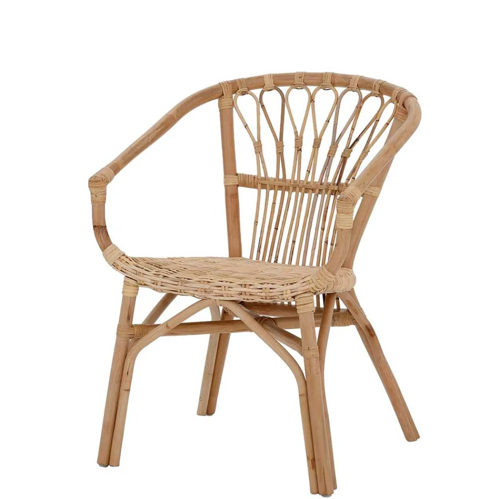 Wohnen Rattan Esszimmerstuhl in Beige - Titian (2er Set)