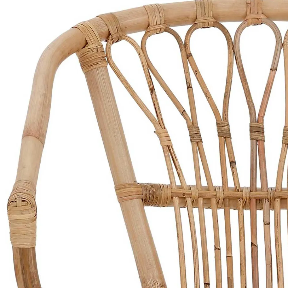 Wohnen Rattan Esszimmerstuhl in Beige - Titian (2er Set)