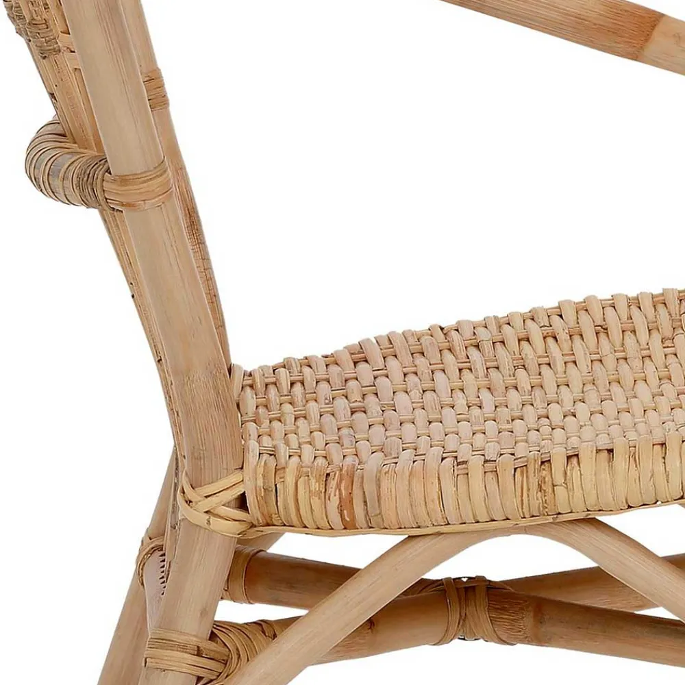 Wohnen Rattan Esszimmerstuhl in Beige - Titian (2er Set)