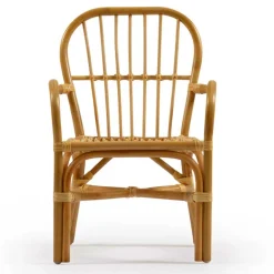 Kinder Wohnen Rattan Kinderstühle mit 35 cm Sitzhöhe - Cigembas (2er Set)