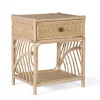 Wohnen Rattan Nachtkommode mit zwei Ablagen - Robin