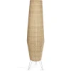 Wohnen Rattanmöbel|Lampen & Leuchten*Rattan Stehleuchte aus Geflecht in Beige - Abelonia