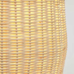 Wohnen Rattanmöbel|Lampen & Leuchten*Rattan Stehleuchte aus Geflecht in Beige - Abelonia