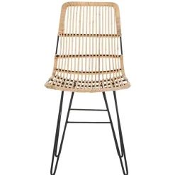 Wohnen Rattanstuhl mit Geflecht Sitz - Lombardy (2er Set)