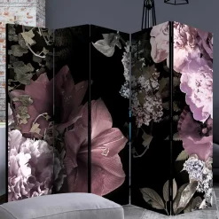 Wohnen Raumteiler mit Fotodruck Blumen Vintage - Emilina