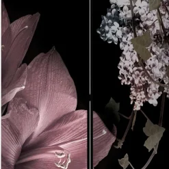 Wohnen Raumteiler mit Fotodruck Blumen Vintage - Emilina