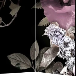 Wohnen Raumteiler mit Fotodruck Blumen Vintage - Emilina