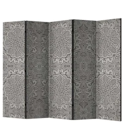 Wohnen Wohnzimmer-Regale|Orientalische Möbel*Raumteiler mit Mandala Motiv in Grau - Sololos