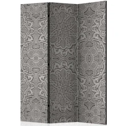 Wohnen Wohnzimmer-Regale|Orientalische Möbel*Raumteiler mit Mandala Motiv in Grau - Sololos