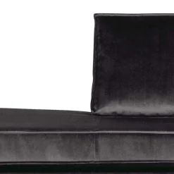 Wohnen Recamiere in Anthrazit Ertrego mit Samt Bezug