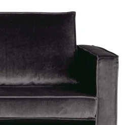 Wohnen Recamiere in Anthrazit Ertrego mit Samt Bezug