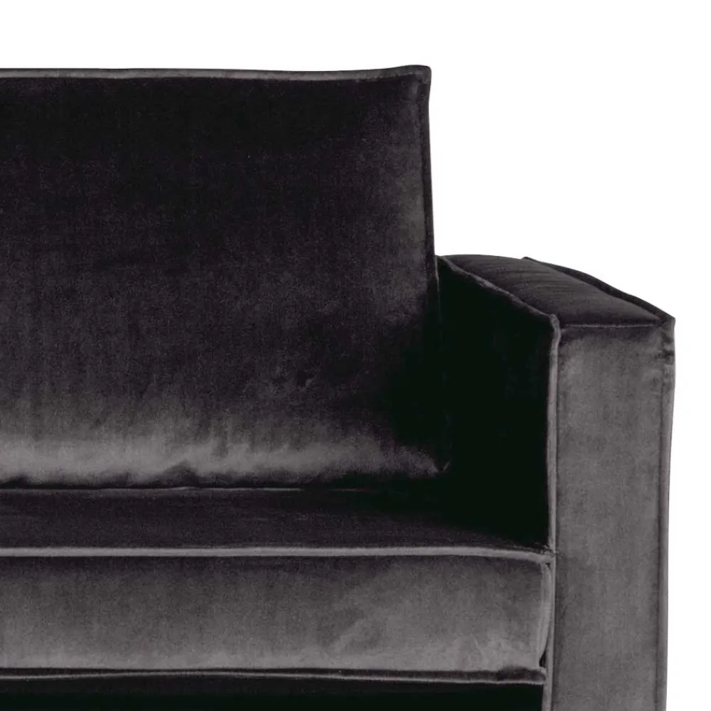 Wohnen Recamiere in Anthrazit Ertrego mit Samt Bezug