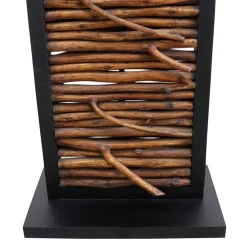 Wohnen Rechteck Design Stehleuchte in Schwarz - Orthos