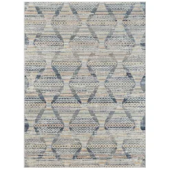 Wohnen Rechteck Teppich 240x170 mehrfarbig gemustert - Princey