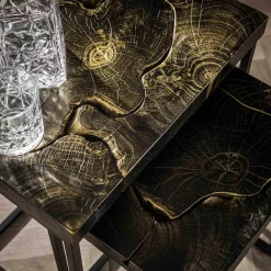 Wohnen Rechteckige Beistelltische aus Teak - Clarisa (zweiteilig)