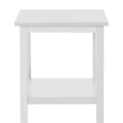 Wohnen Rechteckiger Beistelltisch in Weiß lackiert - Lydia