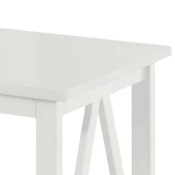 Wohnen Rechteckiger Beistelltisch in Weiß lackiert - Lydia