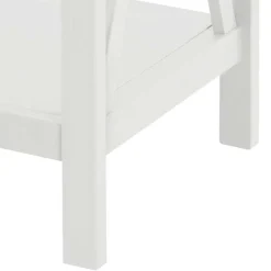 Wohnen Rechteckiger Beistelltisch in Weiß lackiert - Lydia