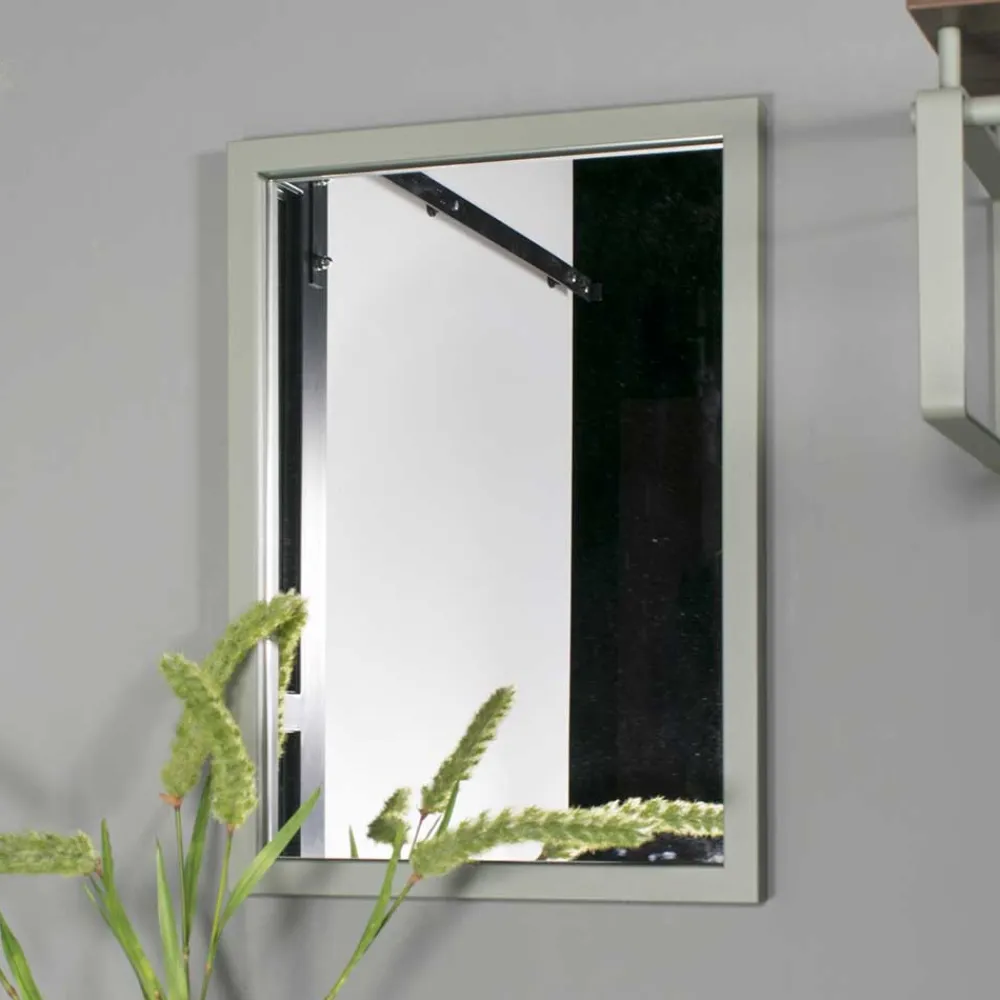 Wohnen Rechteckiger Flur Spiegel in Graugrün - Monterrey