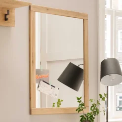 Wohnen Rechteckiger Flurspiegel mit Holzrahmen - Dulciana