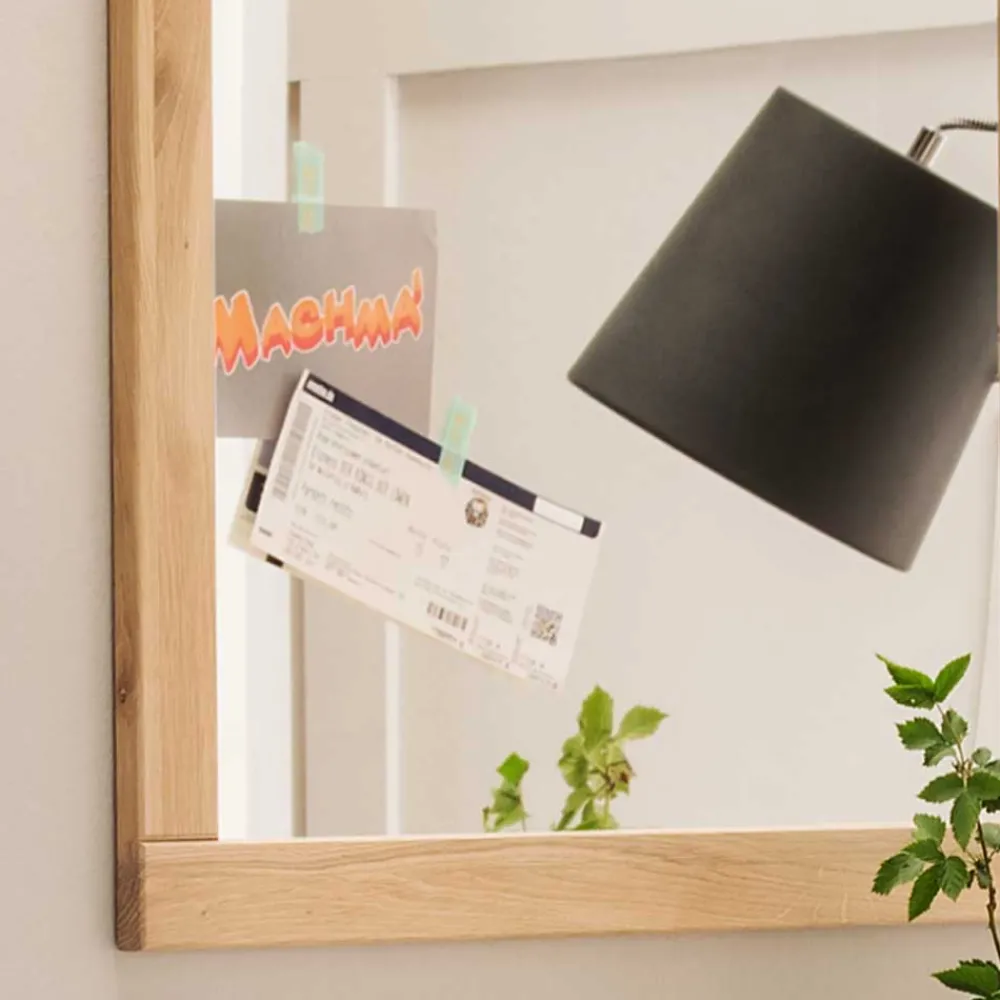 Wohnen Rechteckiger Flurspiegel mit Holzrahmen - Dulciana