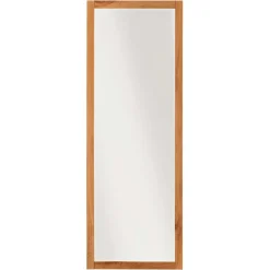 Wohnen Rechteckiger Spiegel mit Massivholz Rahmen - Dimphi
