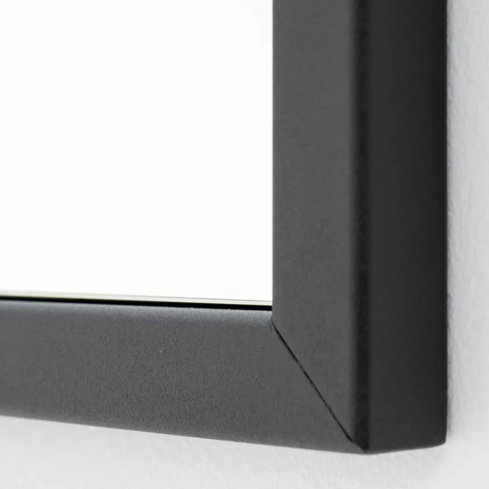 Wohnen Spiegel|Flurspiegel*Rechteckiger Spiegel mit Stahlrahmen - Glanco