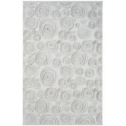 Wohnen Teppiche*Rechteckiger Teppich mit Spiral Muster - Pray