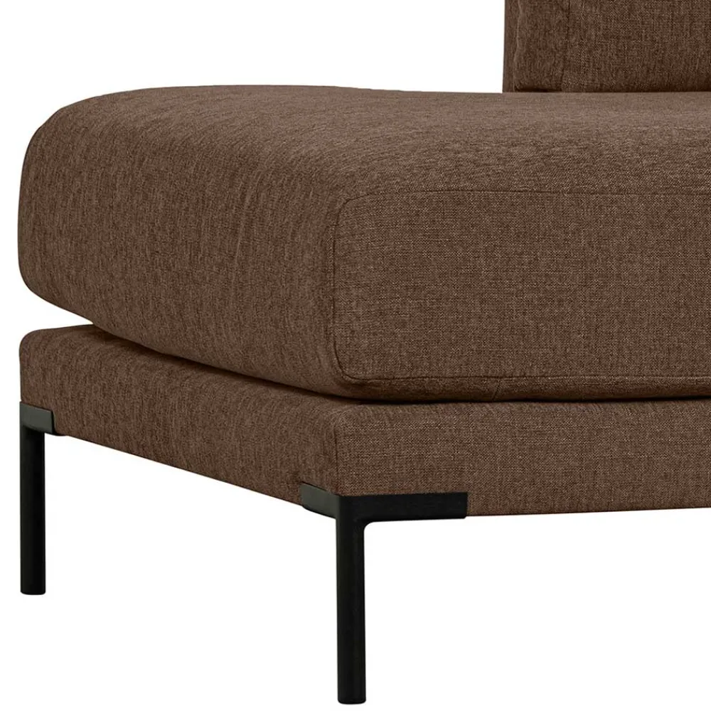 Wohnen Schwarze Möbel|Sofas*Rechtes Lounge-Element in Braun - Ravonia