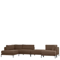 Wohnen Schwarze Möbel|Sofas*Rechtes Lounge-Element in Braun - Ravonia