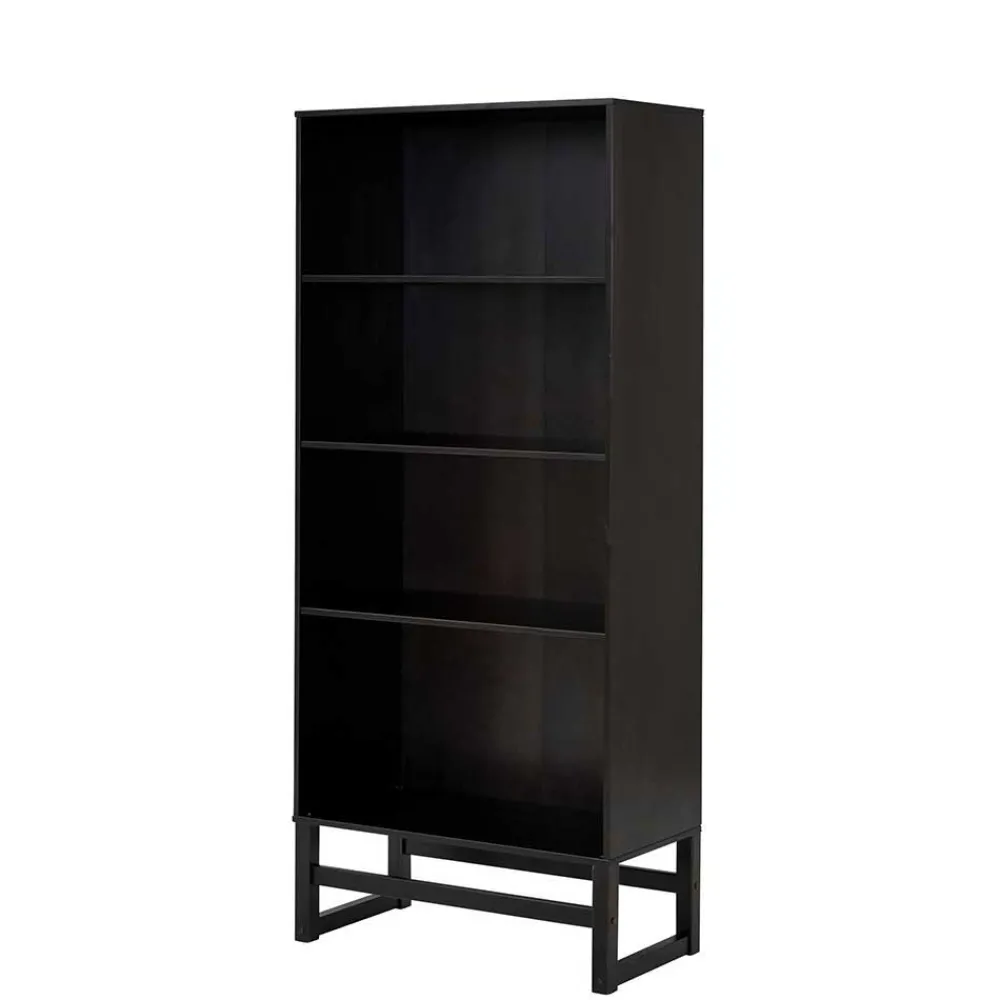 Wohnen Regal aus Kiefer in Dunkelbraun - Helias