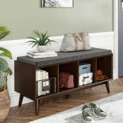 Wohnen Schuhschränke|Garderobenbänke*Regal Bank mit vier Fächern - Despelin