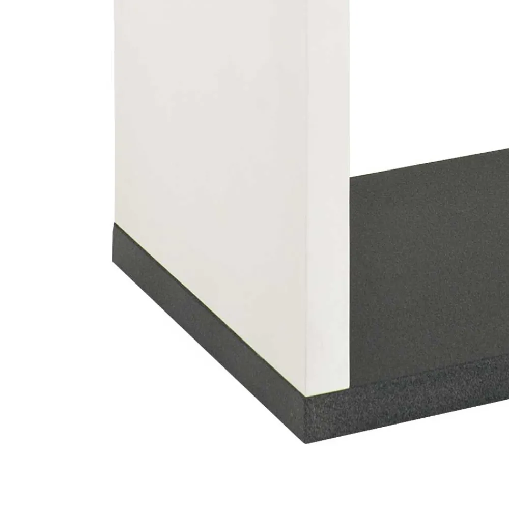 Wohnen Wohnzimmer-Regale|Esszimmerregale*Regal Baptus in Weiß Grau