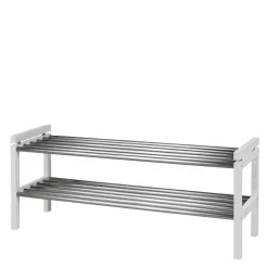 Wohnen Esszimmerregale|Regale*Regal für Schuhe in Weiß & Edelstahl - Gorfu