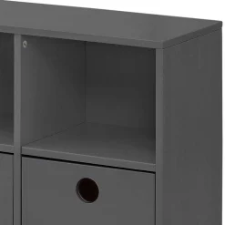Kinder Wohnen Regal mit 4 Fächern und 4 Boxen - Buleta