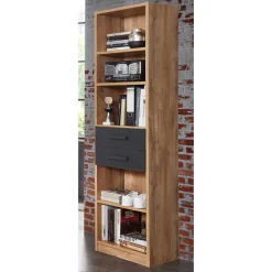 Wohnen Regal mit zwei Schubladen & fünf Fächern - Uletria